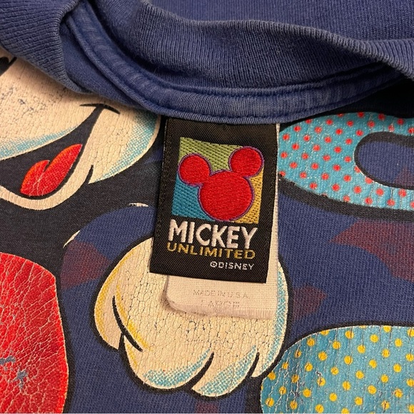 Vintage 1990s Disney Mickey Mouse Cartoon T Shirt Size Large Made In USA - Picture 3 of 3